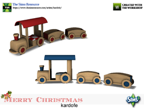 Sims 3 — kardofe_Merry Christmas_Train by kardofe — Children's train, cloned in a chair, so the sim can sit on it, as if