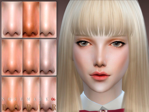 Sims 4 — Bobur Nose 06 by Bobur2 — Nose mask for all ages 12 colors HQ I hope you like it