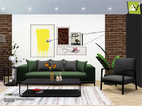Sims 3 — Garner Living Room by ArtVitalex — - Garner Living Room - ArtVitalex@TSR, Dec 2018 - All objects are recolorable