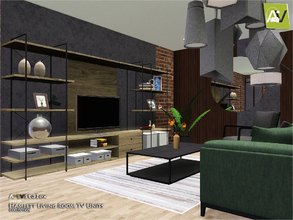 Sims 3 — Hamlett Living Room TV Units by ArtVitalex — - Hamlett Living Room TV Units - ArtVitalex@TSR, Dec 2018 - All