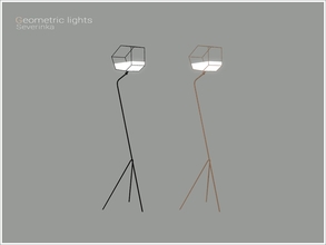Sims 4 — [Geometric lights] - floor lamp 03 by Severinka_ — Floor geometric lamp v03 Loft style From the set 'Geometric