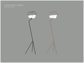 Sims 4 — [Geometric lights] - floor lamp 04 by Severinka_ — Floor geometric lamp v04 Loft style From the set 'Geometric