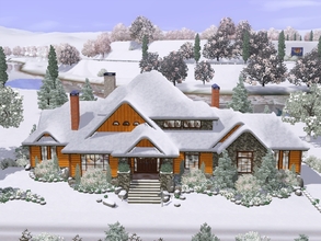 Sims 3 — Winter Cottage by RachelDesign — This is a cozy cottage where Sims can spend all their time or arrive by the