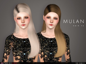 Sims 3 — Mulan ( Hair 72 ) by TsminhSims — - S3Hair - New meshes - All LODs - Smooth bone assigned