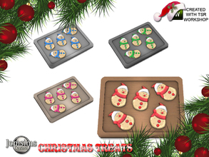 Sims 4 — Christmas treats 2018 tray biscuit 1 by jomsims — Christmas treats 2018 tray biscuit 1
