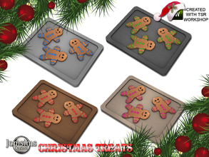 Sims 4 — Christmas treats 2018 tray biscuit 2 by jomsims — Christmas treats 2018 tray biscuit 2