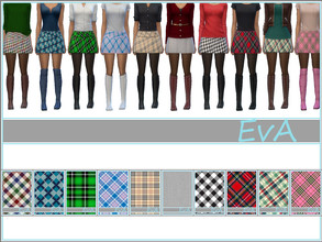 Sims 4 — EVAsims.AF.bottom.1 by Eva — winter skirts 10 colors