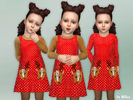 Sims 4 — Toddler Deer Dress [NEEDS TODDLER STUFF] by lillka — Toddler Deer Dress New item / 2 styles YOU NEED Toddler