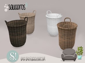 Sims 4 — Squadros basket by SIMcredible! — by SIMcredibledesigns.com available at TSR 4 colors variations