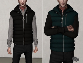 Sims 4 — Puffer Vest - V1 by Darte77 — - 28 swatches - HQ compatible - Shadow and Bump maps - Base compatible - All LODs