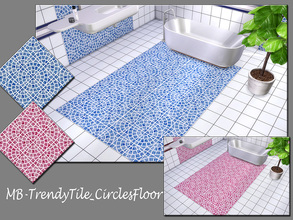 Sims 4 — MB-TrendyTile_CirclesFloor by matomibotaki — MB-TrendyTile_CirclesFloor, stylish tile wall and floor set,