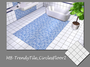 Sims 4 — MB-TrendyTile_CirclesFloor2 by matomibotaki — MB-TrendyTile_CirclesFloor2, stylish tile wall and floor set,