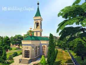 Sims 4 — MB-Wedding_Chapel by matomibotaki — Lovely and romantic wedding chapel, nearby a location to celebrat your