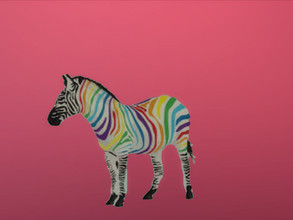 Sims 4 — Zebra Wall Stickers by PantherGirlSim — 3 Swatches of beautiful Zebra Wall Stickers Compatible: Base Game and