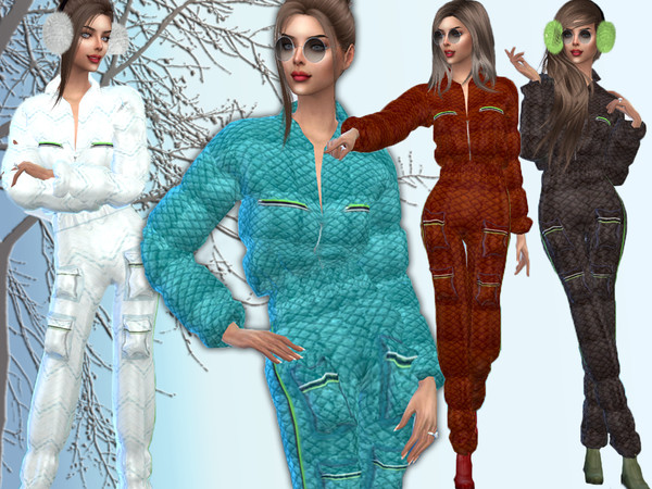 Sims 4 — Jumpsuit by Sims_House — Jumpsuit 8 color options My sims in it all in the autumn and in the winter make
