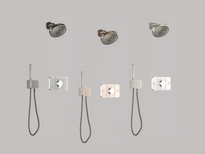 Sims 4 — Bathroom Lusso - Shower by ung999 — Bathroom Lusso - Shower Color Options : 3