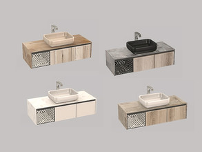Sims 4 — Bathroom Lusso - Sink by ung999 — Bathroom Lusso - Sink Color Options : 4