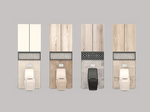 Sims 4 — Bathroom Lusso - Toilet by ung999 — Bathroom Lusso - Toilet Color Options : 4