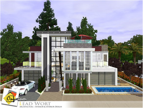 Sims 3 — Lead Wort by Onyxium — On the first floor: Living Room | Dining Room | Kitchen | Bathroom | Garage On the second