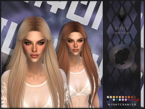 Sims 4 — Nightcrawler-Minty by Nightcrawler_Sims — NEW HAIR MESH T/E Smooth bone assignment All lods 22colors Works with