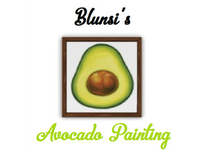 Sims 3 — Blunsi's Avocado Painting by Blunsiofficial — Avocado painting created by Blunsiofficial.