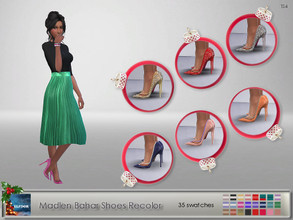 Sims 4 — Madlen Bahar Shoes Recolor by Elfdor — Its a standalone recolor of Madlensims shoes and you will need the