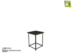Sims 3 — Ansonia End Table by ArtVitalex — - Ansonia End Table - ArtVitalex@TSR, Dec 2018