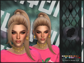 Sims 4 — Nightcrawler-Night Star 2IN1 by Nightcrawler_Sims — NEW HAIR MESH T/E Smooth bone assignment All lods 22 colors