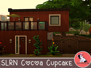 Sims 4 — ~~SLRN Cocoa Cupcake Home~~ by Whatthewoohoo — Cute mini home for your sims whether they're just starting out,