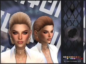 Sims 4 — Nightcrawler-Brule by Nightcrawler_Sims — NEW HAIR MESH T/E Smooth bone assignment All lods 22colors Works with