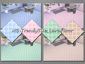 Sims 4 — MB-TrendyTile_LaraFloor by matomibotaki — MB-TrendyTile_LaraFloor, lovely tile wall and floor set, one tile wall