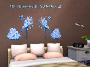 Sims 4 — MB-HappyWall_InMyShoes2 by matomibotaki — MB-HappyWall_InMyShoes2 Wall-Tatoo with stylish peep toes, left and