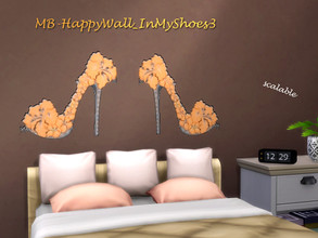 Sims 4 — MB-HappyWall_InMyShoes3 by matomibotaki — MB-HappyWall_InMyShoes3 Wall-Tatoo with stylish peep toes, left and