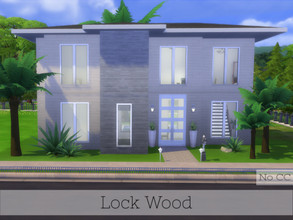 Sims 4 — Lock Wood by diaaa1112 — Lock Wood is a modern, simple, contemporary home, built in Newcrest. Fully furnished