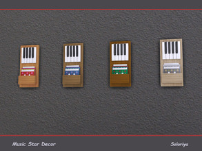 Sims 4 — Music Star Decor. Piano Keys with Notes by soloriya — Piano keys wall sculpture with paper notes. Part of Music