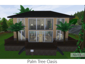 Sims 4 — Palm Tree Oasis by diaaa1112 — Palm Tree Oasis is a tropical, calm and relaxing home, built in Brindleton Bay.