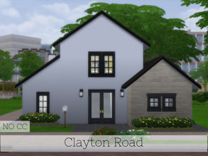 Sims 4 — Clayton Road by diaaa1112 — Clayton Road is a simple and small home built in Newcrest. Fully furnished and