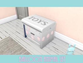 Sims 4 — Balloon Animal Toy Box by kjrybolt2 — This toy box goes with the Balloon Animal Painting collection I uploaded