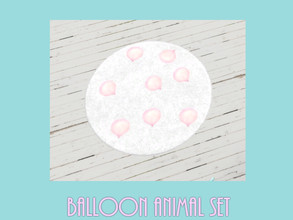 Sims 4 — Balloon Animal Rug by kjrybolt2 — Balloon Animal Rug goes with Balloon Animal Paintings I recently uploaded.