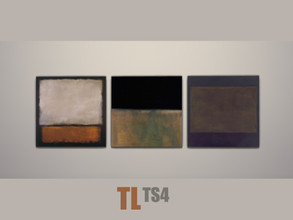 Sims 4 — Mark Rothko- Dark Naturals-GET TO WORK REQUIRED by TitusLinde — Let Mark Rothko's colored fields enchant you.