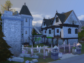 Sims 4 — Villa Dhanavian: a vampire mansion for Fledermaus Bend by Nycaea — The long-standing Villa Dhanavian was
