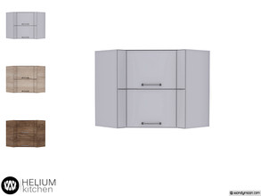 Sims 4 — Helium Corner Cabinet by wondymoon — - Helium Kitchen - Corner Cabinet - Wondymoon|TSR - Creations'2019