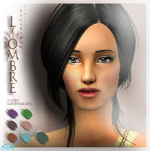 Sims 2 — L\'Ombre Eyeshadow set by katelys — This eyeshadow set includes 7 different combinations of colors. The shades