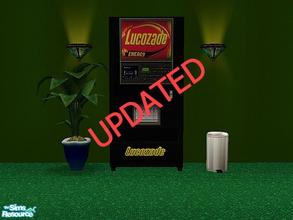 Sims 2 — Vending Machines (Automonous) Lucozade - UPDATED by Halloween4 — Lucozade energy drink is often favored by