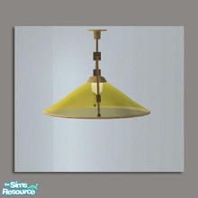 Sims 2 — Dome Glass Yellow - #430436 by DOT — Dome Glass Lamp Yellow 1 and 2 Story Dome Glass Ceiling Lamps Sims 2 by DOT