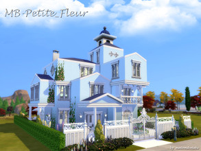 Sims 4 — MB-Petite_Fleur by matomibotaki — Noble and charming villa, with lovely details: Elegant entrance, hall, kitchen