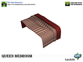 Sims 3 — kardofe_Queen Bedroom _Blanket by kardofe — Blanket folded, to be placed at the foot of the bed