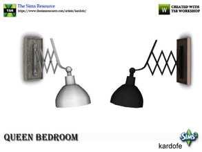 Sims 3 — kardofe_Queen Bedroom _WallLight by kardofe — Industrial style wall lamp