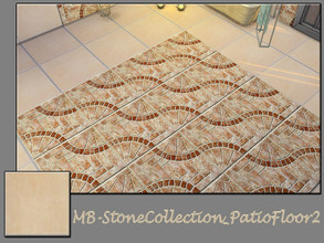 Sims 4 — MB-StoneCollection_PatioFloor2 by matomibotaki — MB-StoneCollection_PatioFloor2, matching floor part of the