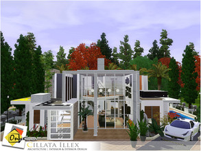 Sims 3 — Cillata Illex by Onyxium — On the first floor: Living Room | Dining Room | Kitchen | Bathroom | Young Bedroom |